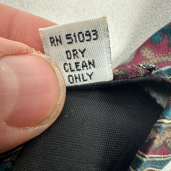 Vintage Campus Mens Silk Paisley Tie Made In USA Of Imported Fabric - Picture 4 of 5